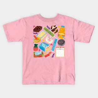 90s Retro Junk Food Kids T-Shirt